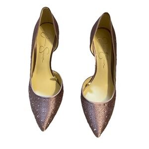 Shoes Jessica Simpson Claudette Lavender Sparkle Pointed Heels Size 8.5 M